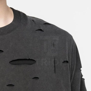 T-shirts pour hommes de qualité supérieure, tendance, effet usé, logo et style personnalisés, vente en gros, t-shirts pour hommes les plus vendus - Product Image 6
