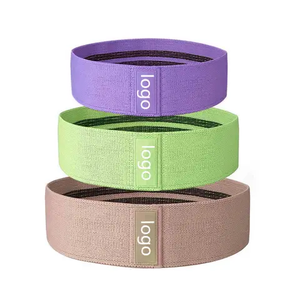 Juego de Bandas de Resistencia para Yoga de Tela con Logotipo Personalizado Pequeño de Alta Calidad, Bandas de Ejercicio con Círculo para Cadera - Product Image 1