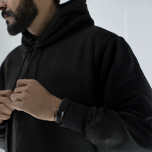 Sudadera con capucha transpirable de lana de gran tamaño cómoda para hombre personalizable - Product Image 1