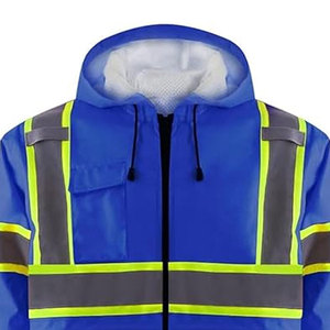 เสื้อแจ็กเก็ต Hi VIS สำหรับผู้ชายเสื้อคลุม2025มองเห็นได้ชัดเจน - Product Image 6