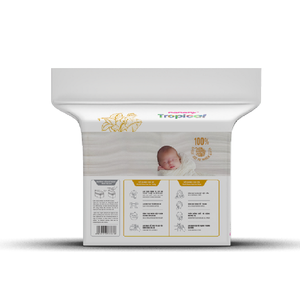 Mamamy Tropical chiffons secs multifonctionnels 160 pièces en tissu non tissé serviettes multi-usages compressées pour les soins de la peau des bébés - Product Image 1