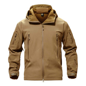 Veste de randonnée légère pour homme, manteau d'hiver entièrement imperméable avec fermeture éclair, couleurs contrastées, vestes d'extérieur imperméables à coque dure - Product Image 1