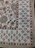 Nappe en coton indien imprimé en blocs, décoration de table à manger florale, couverture de table magnifiquement imprimée au prix d'usine, vente en gros