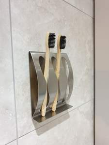 Porte-brosse à dents en acier inoxydable pour la salle de bain familiale avec plusieurs emplacements pour une organisation facile - Product Image 5