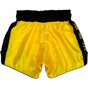 Promoción Pantalones cortos de Kick Boxing personalizados para hombres Pantalones cortos de Muay Thai de cintura alta de boxeo negro de alta calidad - Product Image 6