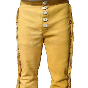 Chaps de cuero para hombre más vendidos de buena calidad, estilo informal ligero, gran oferta, MOQ bajo, patrón recto de cuero lavado - Product Image 2