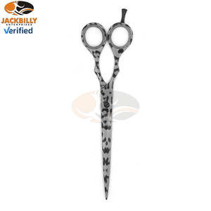 Tijeras de Peluquería para Zurdos de Acero Inoxidable, Hoja Recta Afilada con Punta Recubierta de Papel, Suministros Profesionales para Salón de Belleza - Product Image 5