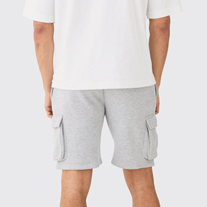 Vêtements décontractés Shorts pour hommes Shorts en molleton 100% coton de haute qualité respirants avec poches latérales et cargo Shorts respirants pour hommes - Product Image 3