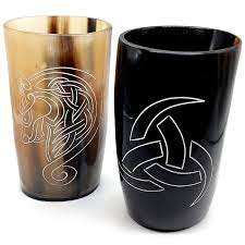 Verre à shot en corne de buffle pour événements festifs - Vaisselle artisanale écologique classique pour bière/vin, multicolore naturel - Product Image 4