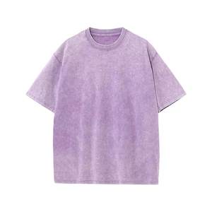 T-shirt Homme Surdimensionné en Coton 100% de Poids Lourd, Impression Sérigraphique Vintage Lavée à l'Acide, Logo Personnalisé - Product Image 6