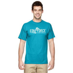 T-shirt décontracté d'été pour homme en polyester/coton de haute qualité, couleur unie, écologique, séchage rapide, anti-froissement - Product Image 1