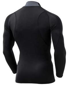 เสื้อรัดกล้ามเนื้อแขนสั้นสำหรับผู้ชาย แบบสลิมฟิต ระบายอากาศได้ดี คุณภาพสูง ดีไซน์ทันสมัย รับผลิตตามแบบ OEM ขายส่ง - Product Image 5