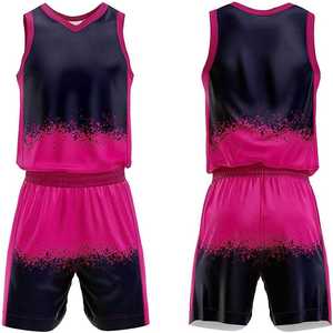 Uniforme de basket-ball personnalisé universitaire complet sublimé maillot sans manches et vêtements de sport courts en tissu respirant pour jeunes de COSH - Product Image 2