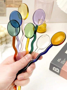 Ensemble de couverts à salade en résine 100% faits à la main, résistants à la moisissure, pour la maison et l'hôtellerie, comprenant une cuillère à glace et un service à salade - Product Image 6