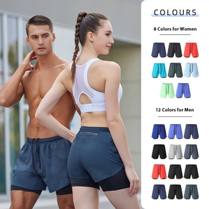 2024, pantalones cortos para correr populares de alta calidad para hombre, pantalones deportivos informales, sólidos, transpirables, de secado rápido, talla XS - Product Image 5