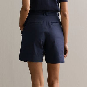 Pantalones cortos personalizados para mujer 100% algodón logotipo bordado personalizado longitud quater con bolsillos laterales pantalones cortos streatwear para mujer - Product Image 5