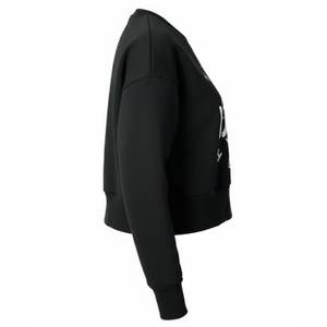 เสื้อสเวตเชิ้ตผู้หญิงสีดำพิมพ์โลโก้ตามสั่ง ขายดี ใส่สบาย อบอุ่นสำหรับฤดูหนาว สไตล์ไฮสตรีท เป็นมิตรกับสิ่งแวดล้อม เสื้อสเวตเชิ้ตผู้หญิงสำหรับใส่เป็นเสื้อนอก - Product Image 3