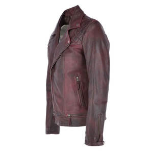 2025 Slim Fit moto porter imperméable hommes veste en cuir Style Vintage respirant hommes veste en cuir - Product Image 3