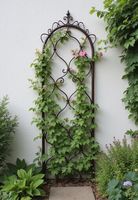 Treillis de jardin en aluminium pour la couverture des vignes, structure décorative extérieure pour pelouse et cour, aménagement paysager vertical durable au design moderne
