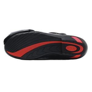 Bottes de moto pour hommes |   Bottes de course en cuir pour homme |   Bottes de protection professionnelles pour la moto - Product Image 4