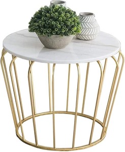 Round Shaped Metal <b>Table</b> With Metal Top <b>Tables</b> <b>Set</b> Accent <b>Side</b> <b>Table</b> for Living Room and Home Furniture High Quality - Product Image 1