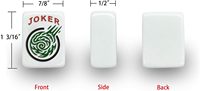 Jeu de Mahjong américain - Sac matelassé noir 166 tuiles premium avec 4 supports/poussoirs tout-en-un, 100 jetons, indicateur de vent