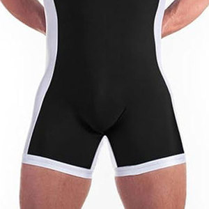 Vente chaude OEM Wrestling Singlet avec luxe de haute qualité dernière conception rouge bleu couleur imprimé Technics Wrestling Singlet - Product Image 4