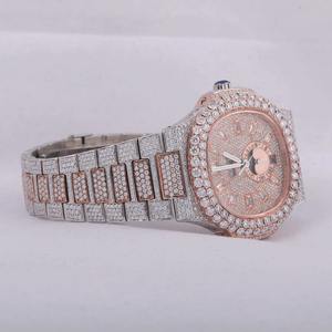 Mossanite 41 MM Diamonds Mens Wristwatch Stainless Steel Wrist <b>Watch</b> Man Luxury Mechanical <b>Watches</b> for Men <b>Women</b> - Product Image 2