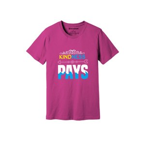 Kindness Themes Print 100%cotton Fabric T-shirt 160-180 to Heavy GSM 12 Color Available Customized Your Own Design & Placement - Product Image 4