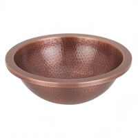 Éviers de cuisine et de salle de bain en cuivre martelé de style rustique vintage, finition antique, les plus vendus à un prix impressionnant