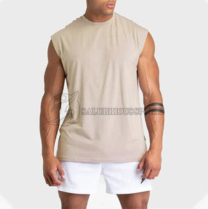 Camisetas sin mangas de verano 2024 para hombre, camisetas sin mangas de punto de Color sólido para Fitness, correr, entrenamiento muscular transpirable de secado rápido - Product Image 5