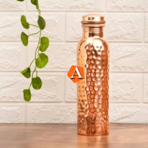 New Design Copper Bottle Water Made by Indian Manufacturer <b>with</b> High Quality Metal Pure Copper Water Bottle - Product Image 3