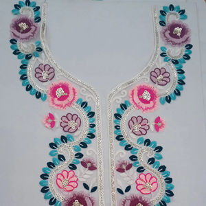 Cols de chemise brodés personnalisés en coton, polyester et dentelle pour la mode masculine et féminine - Product Image 1