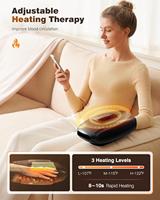 Masseur de mains amélioré avec chaleur, compression et vibration, masseur électrique pour les mains et les poignets, soulagement de la douleur au dos des mains et aux doigts