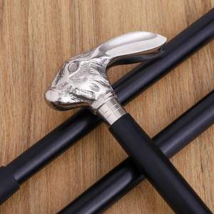 ไม้เท้าเดินทำจากไม้ระดับพรีเมี่ยมไม้เท้าขัดเงาทำจากทองเหลืองชุบเงินสวยงาม - Product Image 2