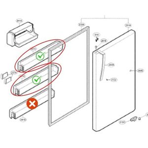 Nuevo Contenedor de Plástico para Puerta de Refrigeradores LG y Kenmore - Repuesto para Electrodomésticos - Product Image 2
