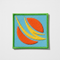 Patchs de fleurs brodés en chenille faits main personnalisés pour chapeaux et vêtements, style à coudre, en feutre non tissé, couleurs et tailles personnalisées