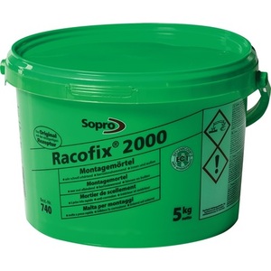 Racofix 2000 Mortero de Montaje en Cubeta de 5 kg, Proporción Volumétrica 1:3 (Agua/Mortero) para Cercas, Enrejados y Portones SOPRO - Product Image 1
