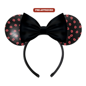 Concept Kiss Edition <b>Mouse</b> Ears Headband Factory Direct Pre-Approval Design Customizable Hair Accessory Made-to-Order Headband - Product Image 1