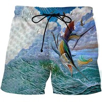 Shorts de pêche personnalisés haute performance en polyester, séchage rapide, respirants, légers, protection UV, extensibles, cargo, pour sports de plein air et plage