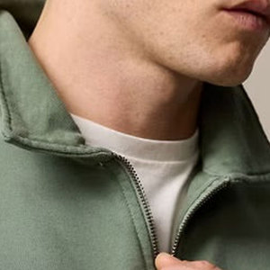 Top Wear Outclass Fashion Look Men Quarter Zip Hoodie Hot Selling Plain Color Men Quarter Zip Hoodie - Product Image 6