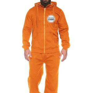 Chándales de 2 piezas para hombre, chándal para hombre, conjunto atlético de 2 piezas, liso, informal, con cremallera, manga completa, traje para correr para hombre - Product Image 6