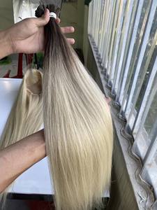 Fournisseur d'extensions de cheveux vierges à pointe plate, haute qualité, couleur Ombre 4/60 - Product Image 6