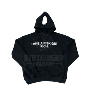 Sudadera con Capucha de Alta Calidad 100% Algodón para Hombre, Estilo Urbano, Personalizable con Impresión Puff - Product Image 1