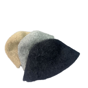Winter <b>bucket</b> <b>hat</b> fast delivery fluffy <b>faux</b> <b>fur</b> knitted style warm headwear for female fishermen party outdoor cozy accessory - Product Image 3