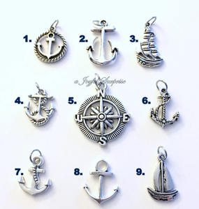 Argent Corde Ancre Voilier Mariner's Compass Sail Boat Rutter Ship Wheel Best Nautique Ship Wheel Handmade Decor - Product Image 1