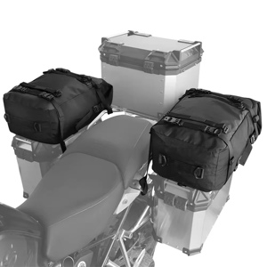 Bolsa Lateral para Motocicleta de Lona Impermeable y Transpirable, Bolsa de Almacenamiento para Asiento Trasero de Bicicleta, Mochila de Poliéster para Viajes y Desplazamientos - Product Image 1