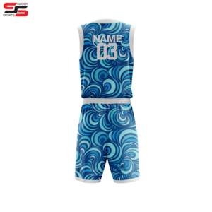 Material de poliéster de alta calidad, el mejor diseño personalizado, ropa deportiva para exteriores, uniforme de baloncesto para adultos, equipo de alta calidad - Product Image 2