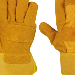 ถุงมือช่างงานหนักแบบหนังแท้หนา 8 มิล ทนทาน ถุงมืออุตสาหกรรมหนังแท้แบบหนา 6 มิล - Product Image 6