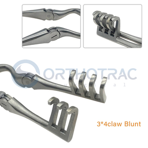 Ortho Self Retaining Double Joint Hook Orthotrac Instrument chirurgical manuel en acier inoxydable MOL Safety Haute qualité Certifié CE - Product Image 6